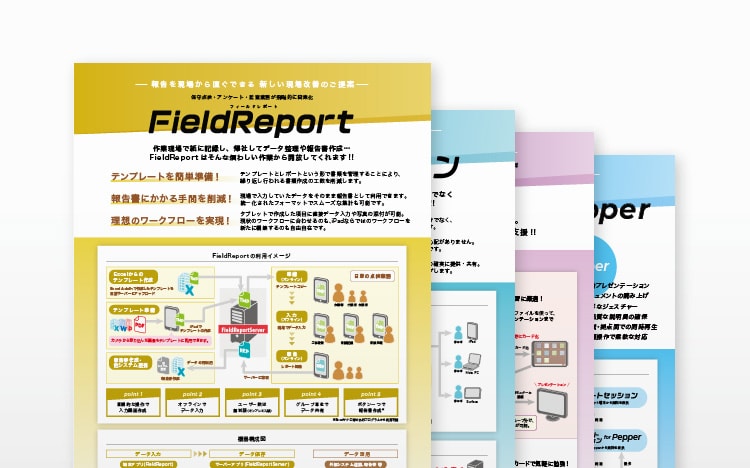 画像：日本インフォメーション様 製品案内チラシ