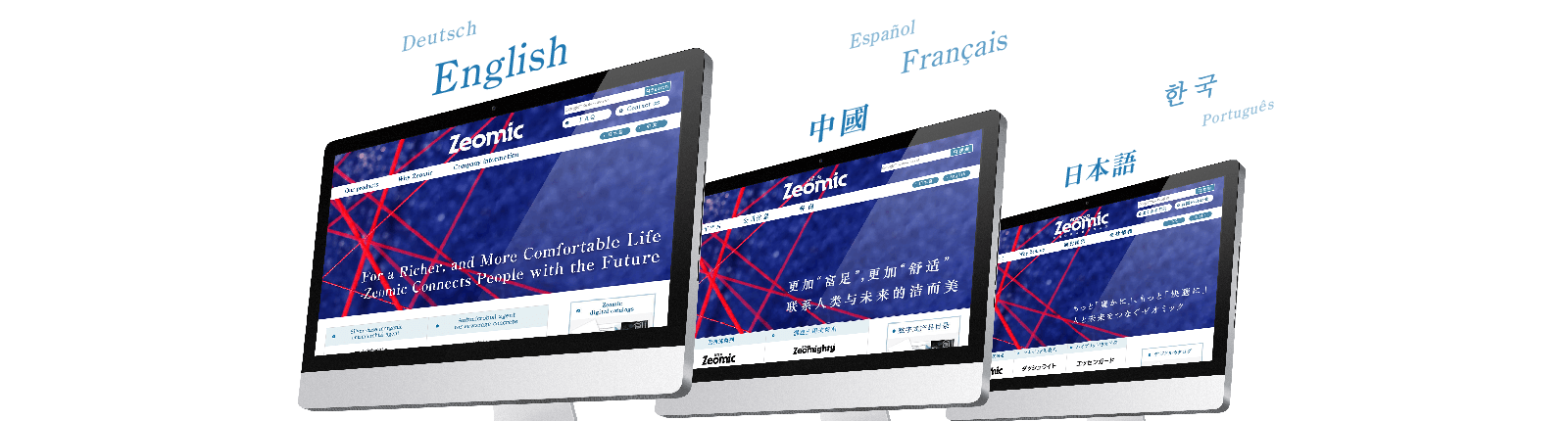 画像：多言語サイト制作メインイメージ